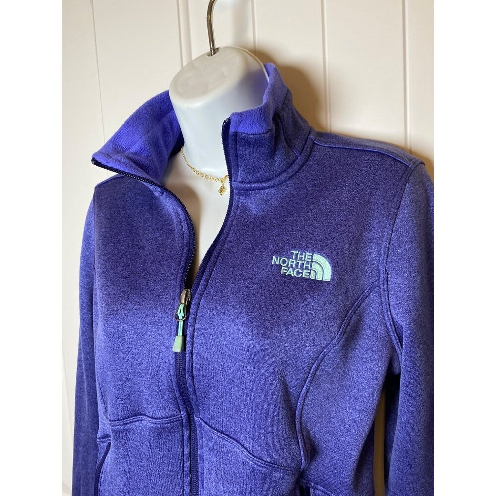 The North Face Womens Fleece Jacket S Purple Zip-Up, Small - Picture 2 of 12
